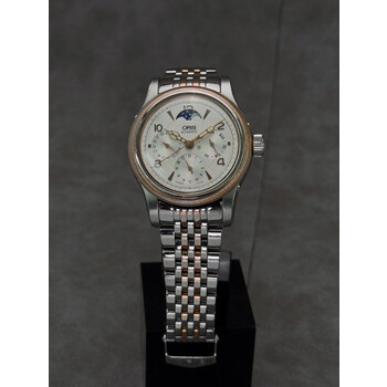 38mm • 2010 Oris Atelier Complications Moonphase 2-Tone Coin Edge Bezel ref.7566 cal.581